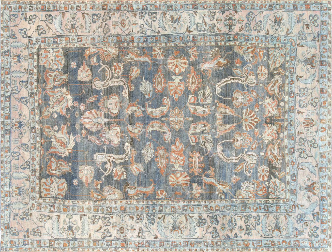 Semi Antique Persian Tabriz Rug - 3'4 x 3'7 — Nalbandian