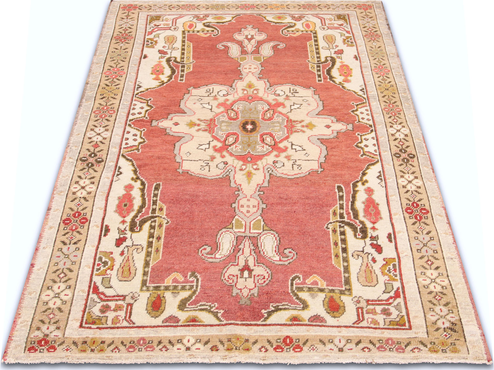 Vintage Turkish Oushak Rug - 4'6" x 6'9"