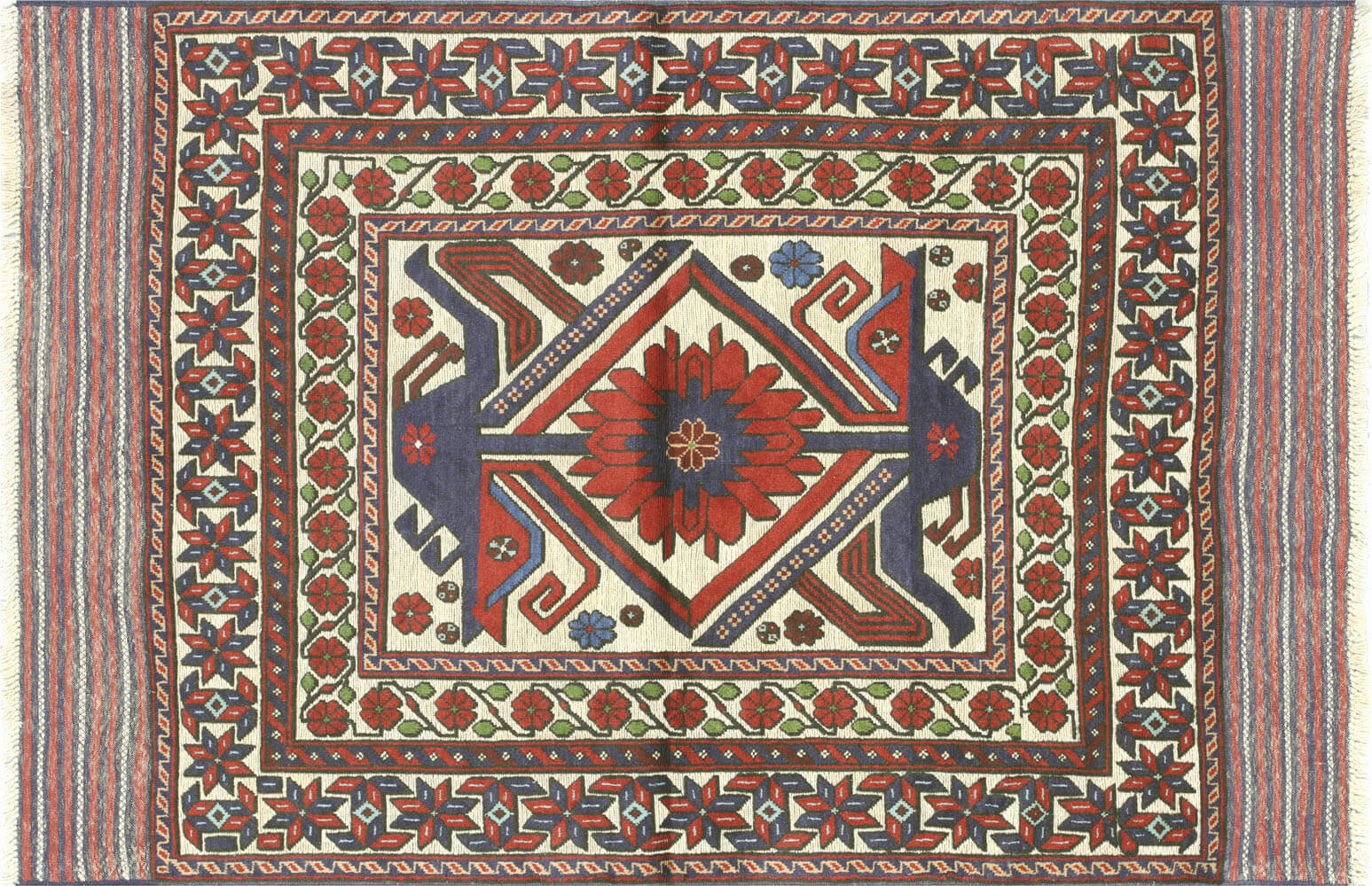 Vintage Afghan Belouchi Rug - 4'3