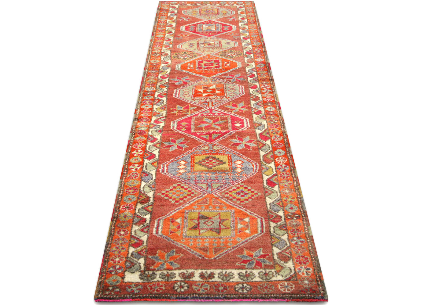 Vintage Turkish Oushak Runner - 2'10" x 10'9"